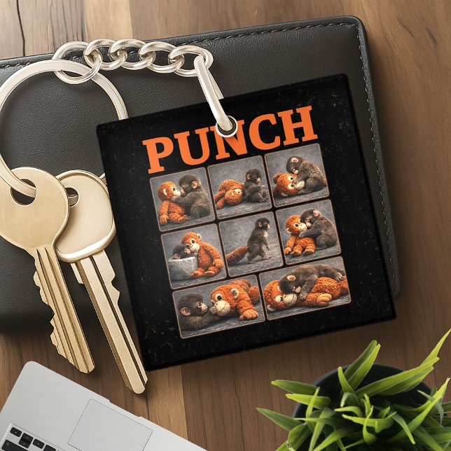 Punch Baby Monkey Keychain (Creator Uploaded)
