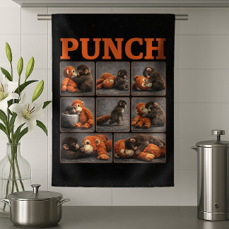 Punch Baby Monkey Kitchen Towel
