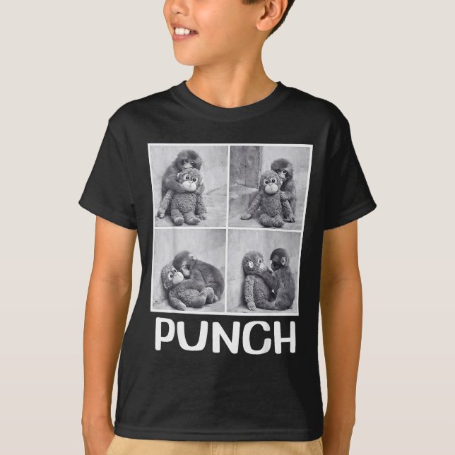 Punch baby monkey meme  T-Shirt (Front)