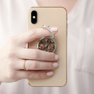 Punch Baby Monkey Phone Ring Stand