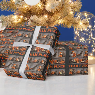 Punch Baby Monkey Wrapping Paper