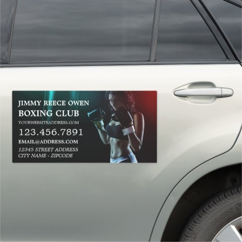 Punch Bag Boxer Boxing Trainer  Car Magnet