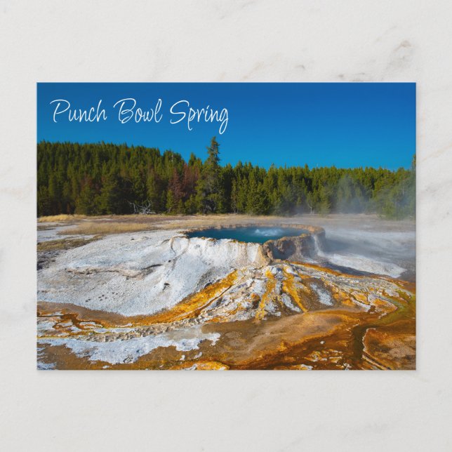 Punch Bowl Spring Yellowstone National Park Postcard (Front)