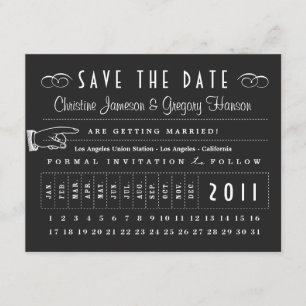 Punch Card Save the Date