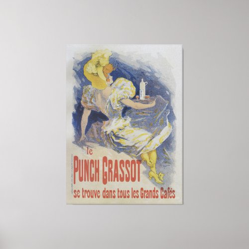 Punch Grassot 1895 vintage french poster Canvas Print