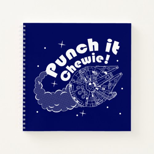Punch It Chewie Halftone Millennium Falcon Notebook