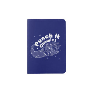 "Punch It Chewie" Halftone Millennium Falcon Passport Holder