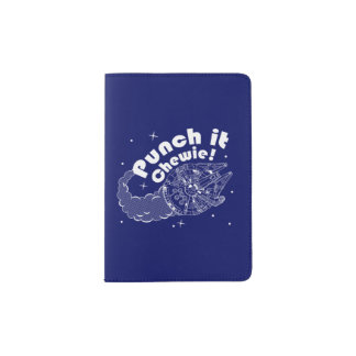 "Punch It Chewie" Halftone Millennium Falcon Passport Holder