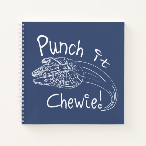Punch It Chewie Millennium Falcon Doodle Notebook