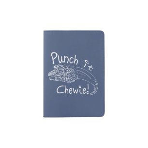 "Punch It Chewie" Millennium Falcon Doodle Passport Holder