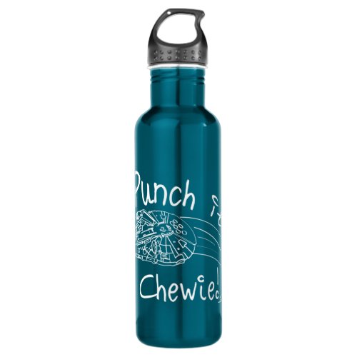 Punch It Chewie Millennium Falcon Doodle Stainless Steel Water Bottle