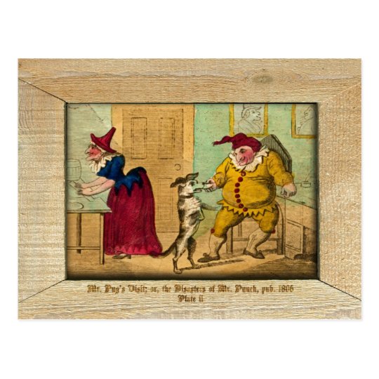 Punch & Judy Picture Plate II Postcard