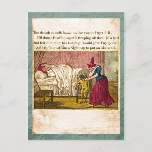 Punch & Judy Story Plate IV Postcard (Front)