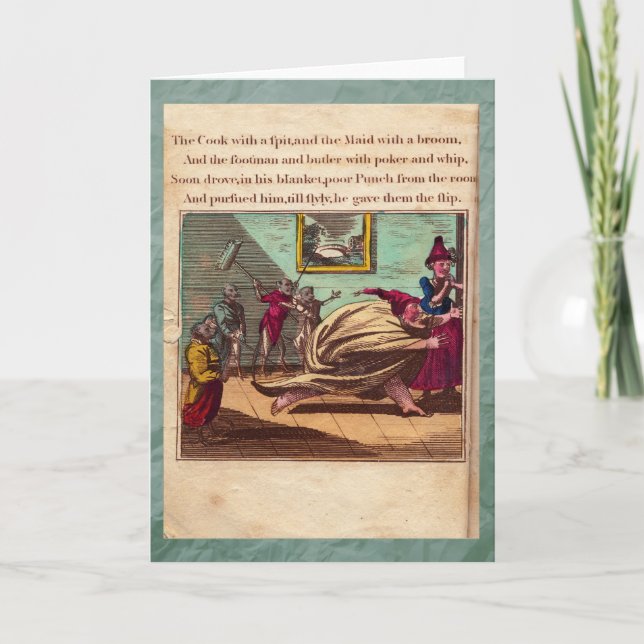 Punch & Judy Story Plate X Greeting Card (Front)