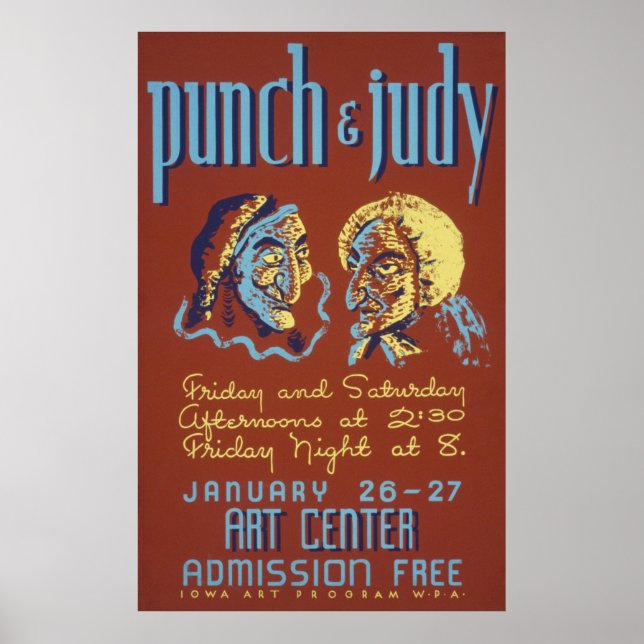 Punch & Judy Vintage Poster (Front)