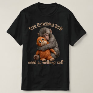 Punch-kun Monkey Hug Graphic Tee. T-Shirt