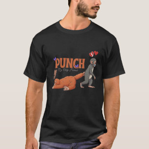 Punch‑kun & Plush Monkey – Kawaii for Kids T-Shirt