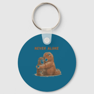 Punch monkey animal meme keychain