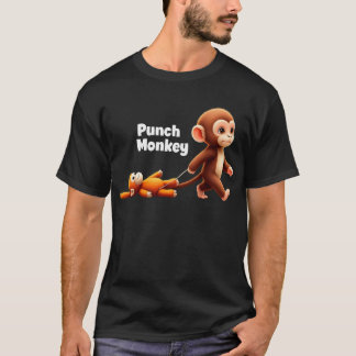 Punch Monkey Viral Cute Graphic T-Shirt