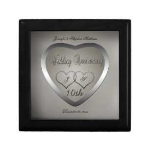 Punched Tin 10 Year Anniversary Gift Box
