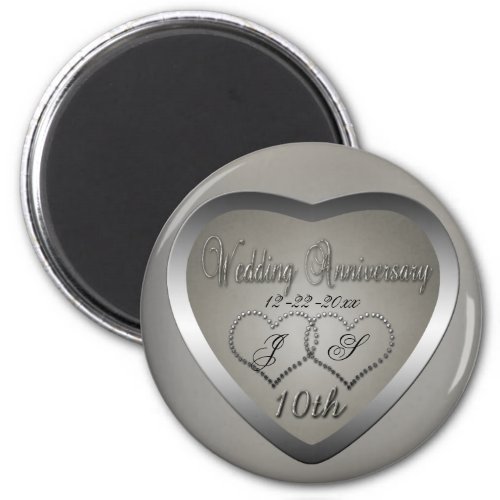 Punched Tin 10 Year Anniversary Magnet