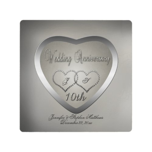 Punched Tin 10 Year Anniversary Metal Print