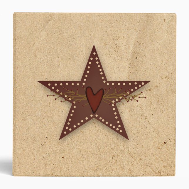 Punched Tin Star Binder (Front)