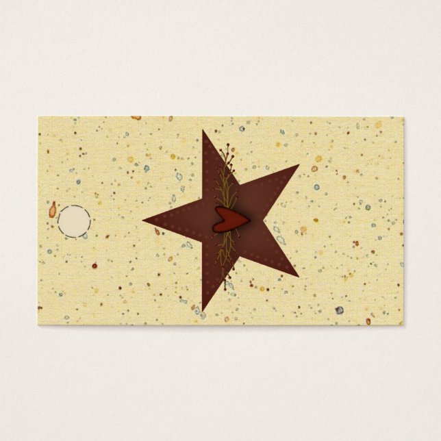 Punched Tin Star Hang Tag (Front)
