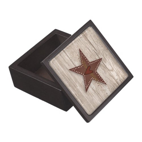 Punched Tin Star Keepsake Box