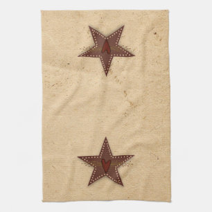Punched Tin Star Kitchen Towel