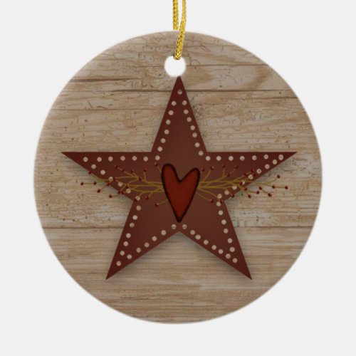 Punched Tin Star Ornament
