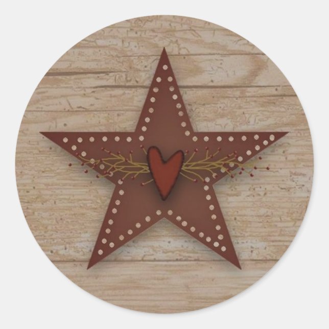 Punched Tin Star Sticker (Front)