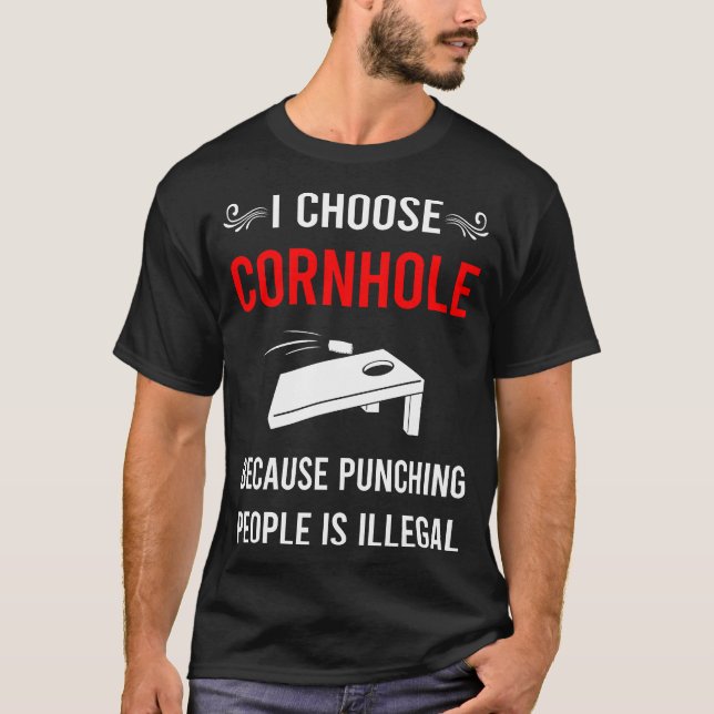 Punching Cornhole T-Shirt (Front)