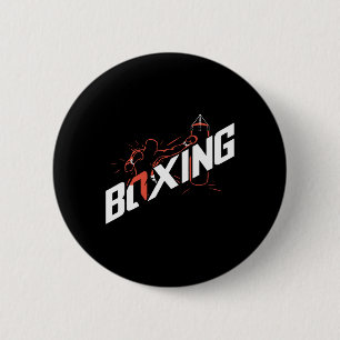 Punching G Boxing Kickboxing Boxing Lover Boxer Button
