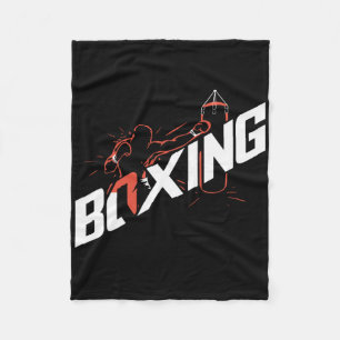 Punching G Boxing Kickboxing Boxing Lover Boxer Fleece Blanket