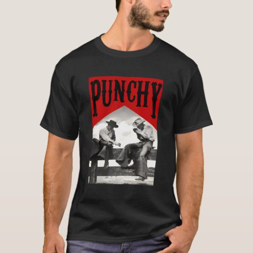 Punchy Cowboy Killer Western Country Cow T_Shirt