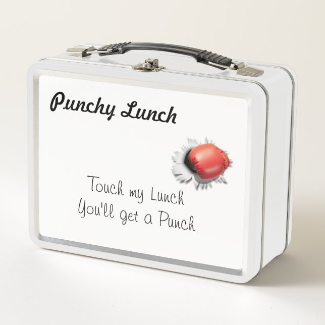 Punchy Lunch Metal Lunch Box (Front)