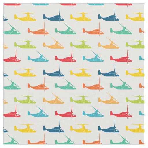 Punchy Primaries V-22 Osprey Pattern Fabric