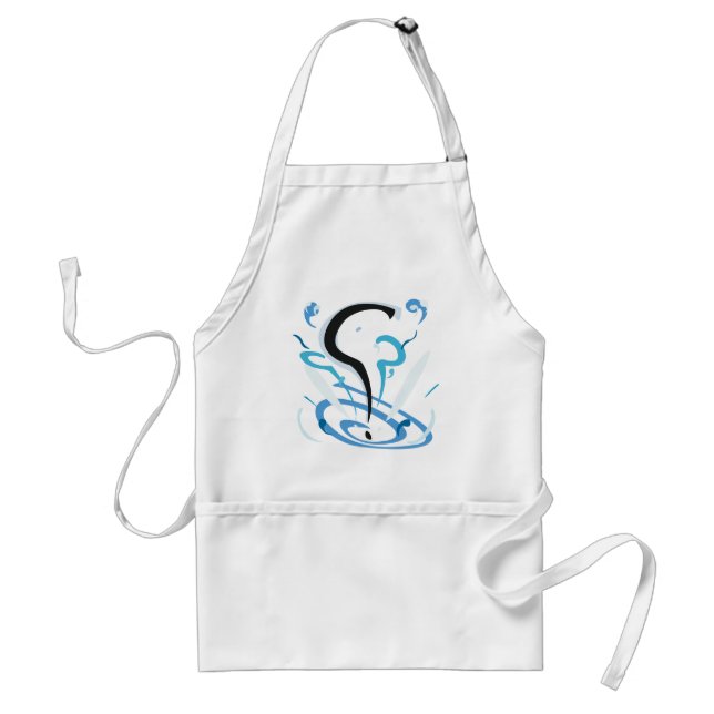 Punctuate the Question Adult Apron (Front)