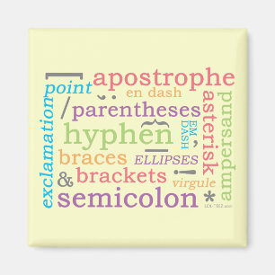 Punctuation II Magnet