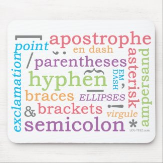 Punctuation II Mouse Pad