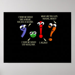 Punctuation Marks English Language Teacher Student Poster