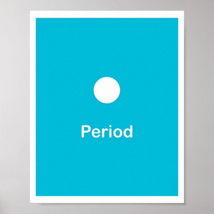 Punctuation Marks  Period Posters