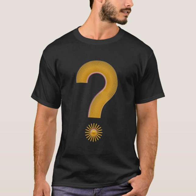 Punctuation Question Mark Ask A Question Knowledge T-Shirt (Front)
