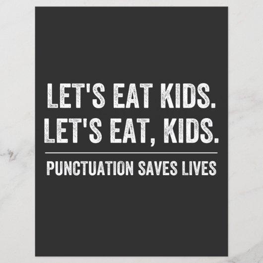 Punctuation Saves Lives (Front)