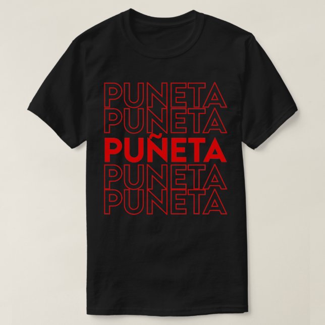 Puneta Puerto Rico Flag Boricua Pride Gift Map Coq T-Shirt (Design Front)