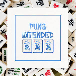 Pung Intended Blue Watercolor Crak Tiles Mahjong Napkins