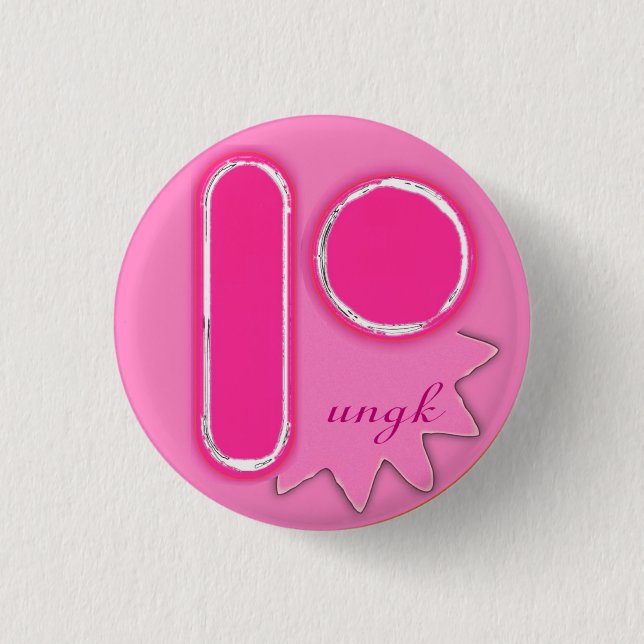 pungk-icon-pin-face pinback button (Front)