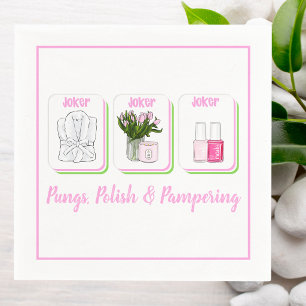 Pungs, Polish & Pampering Mahjong Spa Napkins