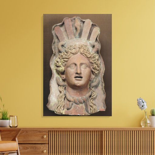 Punic mask representing Demeter Canvas Print | Zazzle